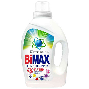 Гель для стирки концентрат BiMAX 100 Пятен, 1,3л