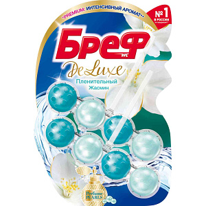 Туалетный блок Бреф De Luxe Пленительный жасмин, 2×50г