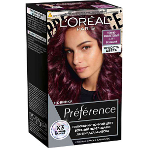 Краска для волос L'Oreal Paris Preference 4.261 Венеция тёмно-фиолетовый