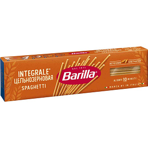 Макаронные изделия Barilla Spaghetti цельнозерновые, 450г