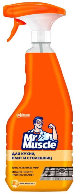 Чистящий спрей для кухни, плит и столешниц Mr Muscle Энергия цитруса, 520мл