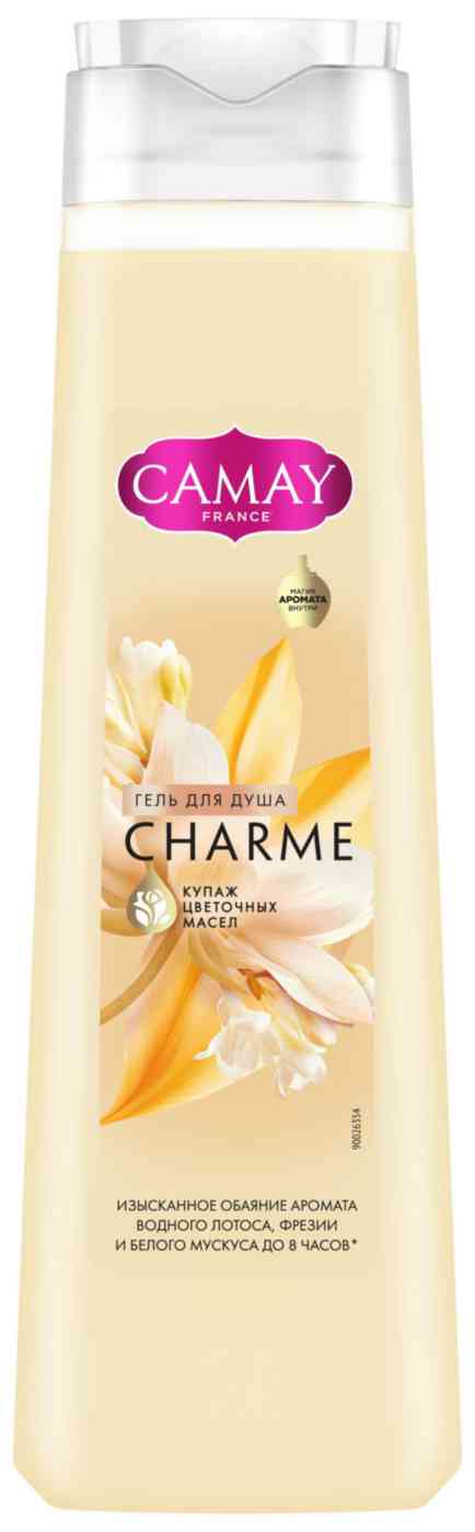 Гель для душа Camay Charme водный лотос-фрезия-белый мускус, 400мл