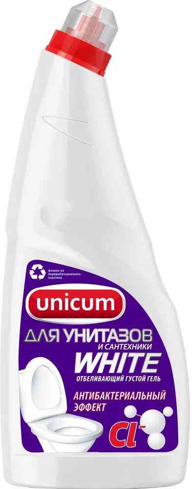Гель для унитазов и сантехники Unicum White, 750мл