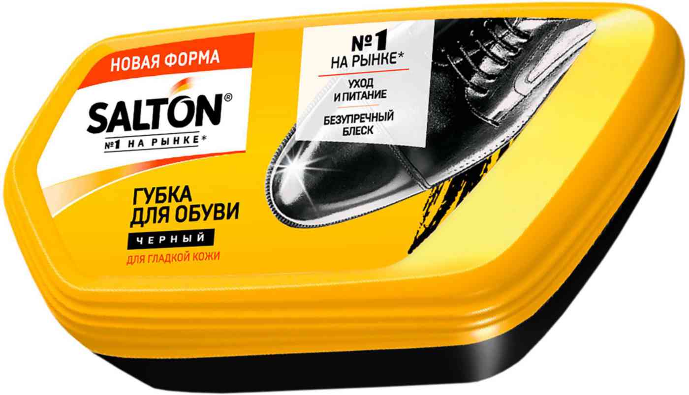 Губка для обуви Salton для гладкой кожи цвет чёрный