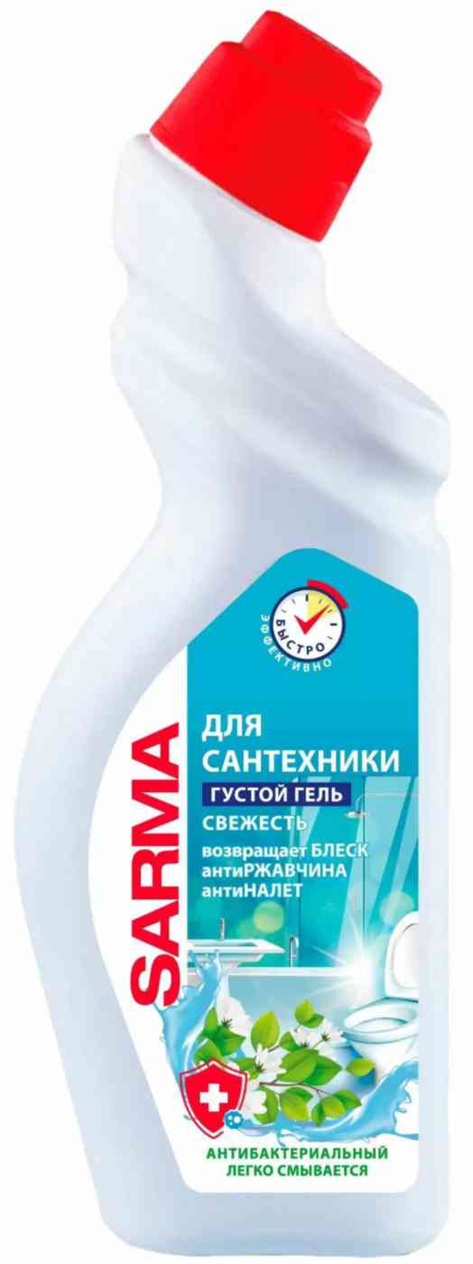 Густой гель для сантехники Sarma Свежесть, 750мл