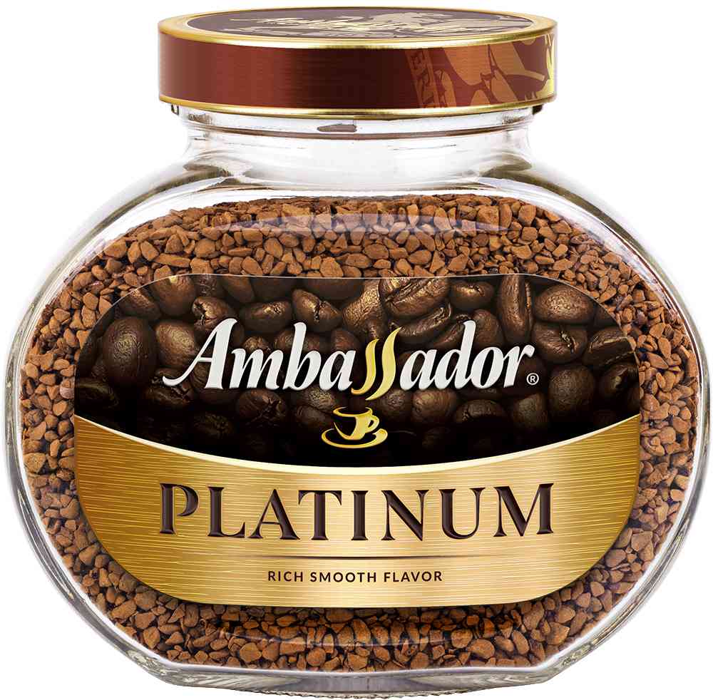 Кофе растворимый Ambassador Platinum сублимированный, 190г