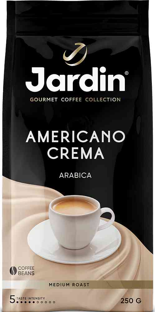 Кофе в зёрнах Jardin Americano Crema среднеобжаренный, 250г