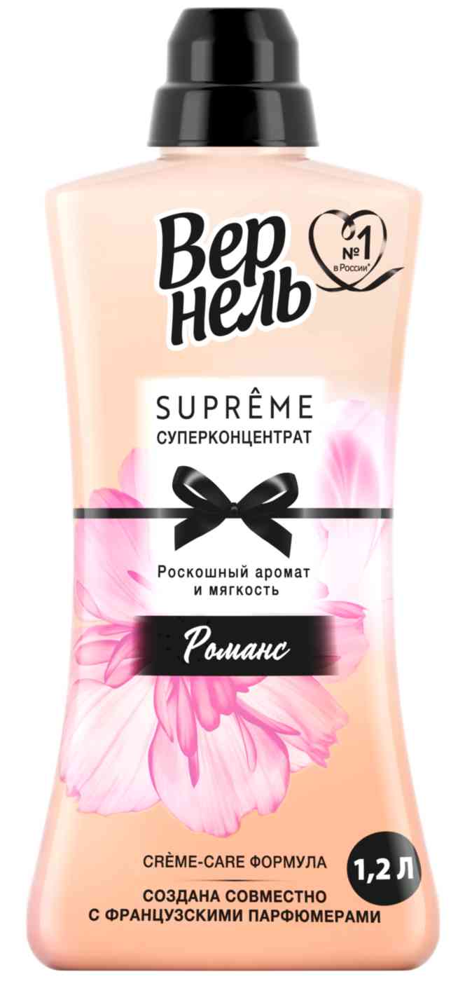 Кондиционер для белья суперконцентрат Вернель Supreme Романс, 1,2л