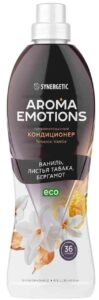 Кондиционер для белья Synergetic Aroma Emotions Tobacco-Vanille, 900мл