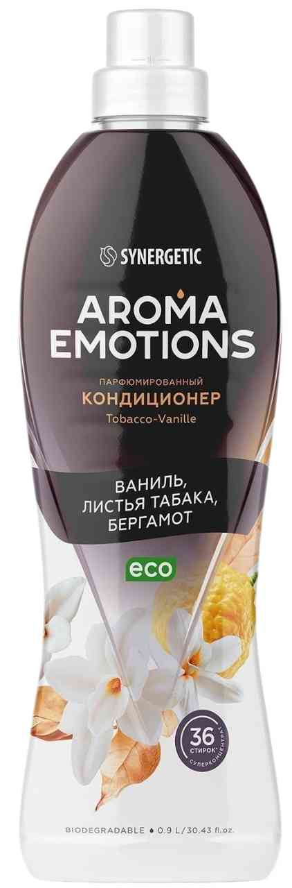 Кондиционер для белья Synergetic Aroma Emotions Tobacco-Vanille, 900мл
