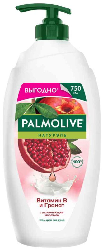 Гель-крем для душа Palmolive Натурэль витамин В-гранат, 750мл