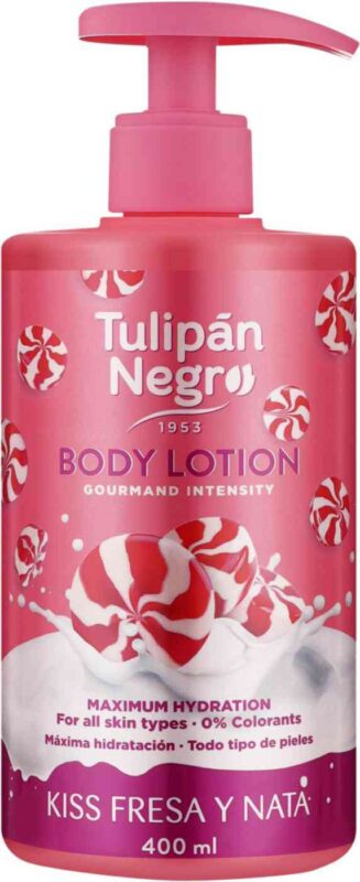 Лосьон для тела Tulipan Negro увлажняющий клубника, 400мл