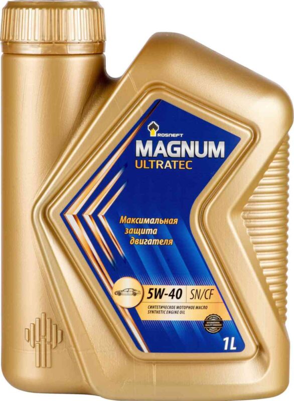 Масло моторное синтетическое Rosneft Magnum Ultratec 5W-40, 1л