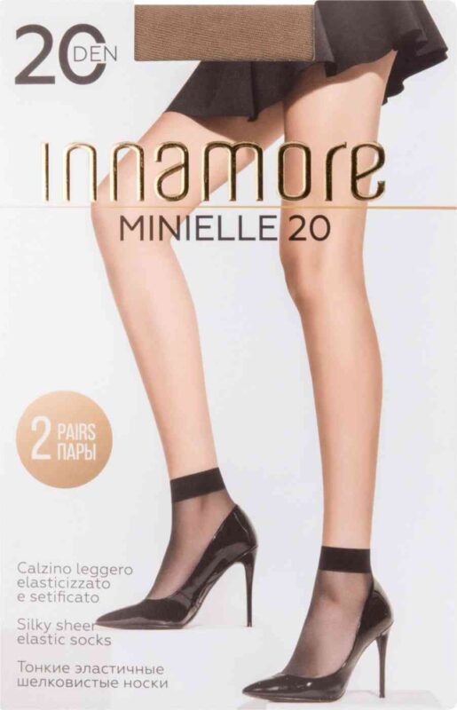 Носки женские Innamore Minielle цвет: miele/лёгкий загар размер: единый, 20 den, 2пары