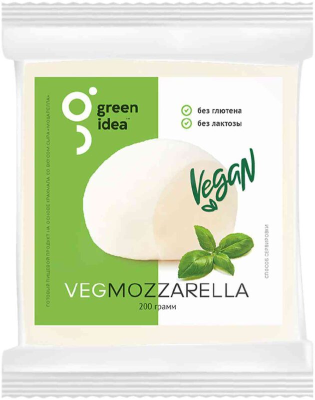 Пищевой продукт на основе крахмала Green Idea со вкусом сыра Моцарелла, 200г