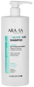 Шампунь для тонких и склонных к жирности волос Aravia Professional Volume Pure, 1л