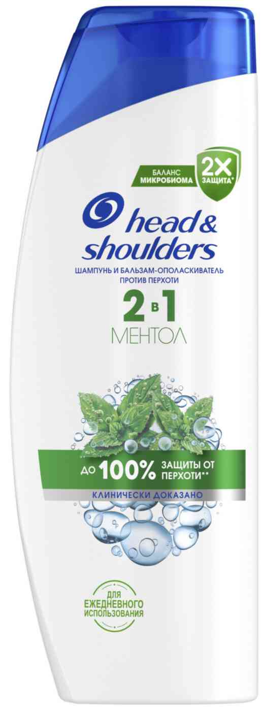Шампунь и бальзам-ополаскиватель против перхоти 2в1 Head & Shoulders ментол, 360мл