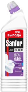 Средство для чистки унитаза Sanfor Chlorum Ультра белый, 1,5л