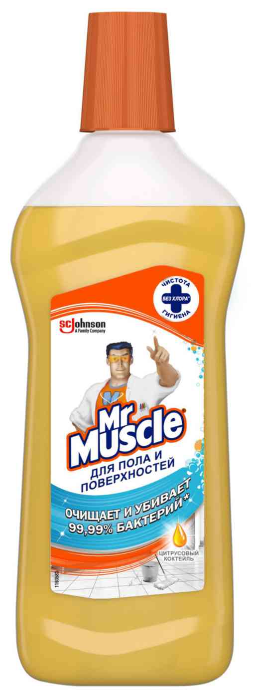 Средство для пола и других поверхностей универсальное Mr. Muscle Цитрусовый коктейль, 500мл