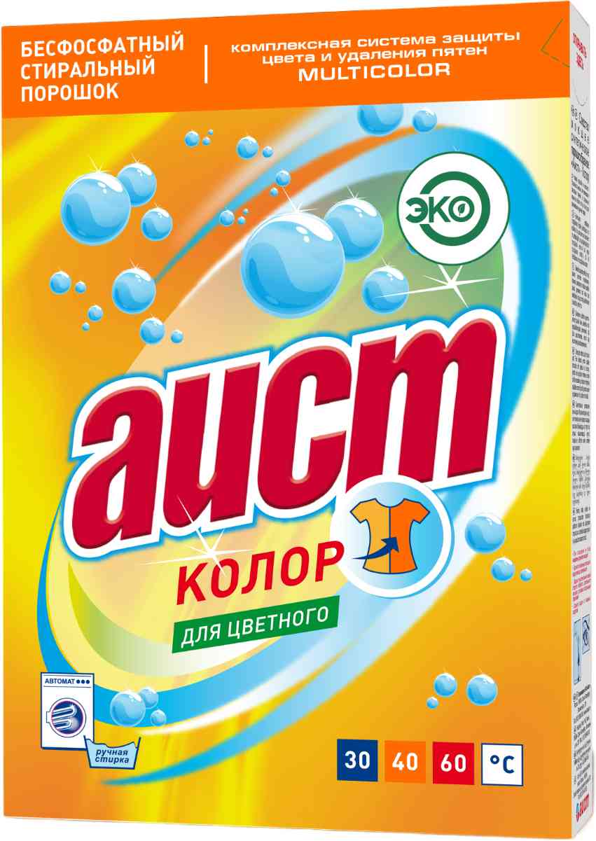 Стиральный порошок для цветного белья Аист Колор, 400г