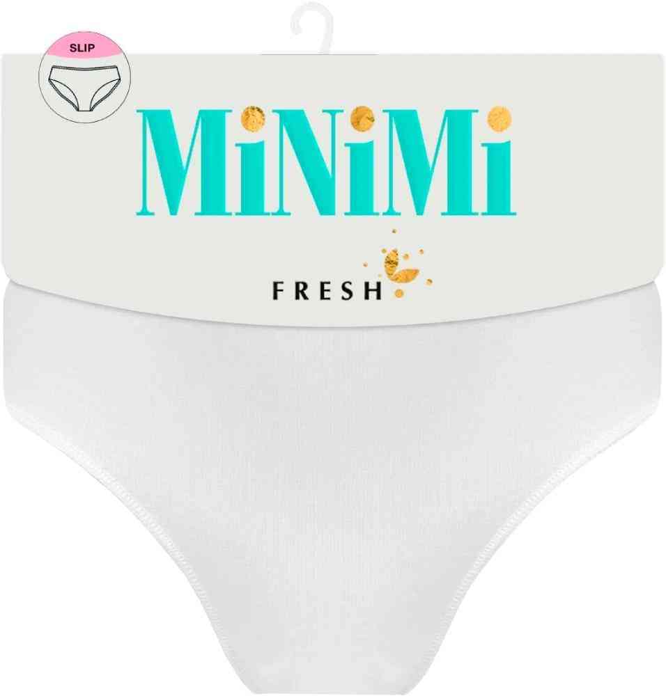 Трусы-слипы женские MiNiMi Fresh MF222 Slip Midi средние цвет: bianco/белый, 44р-р