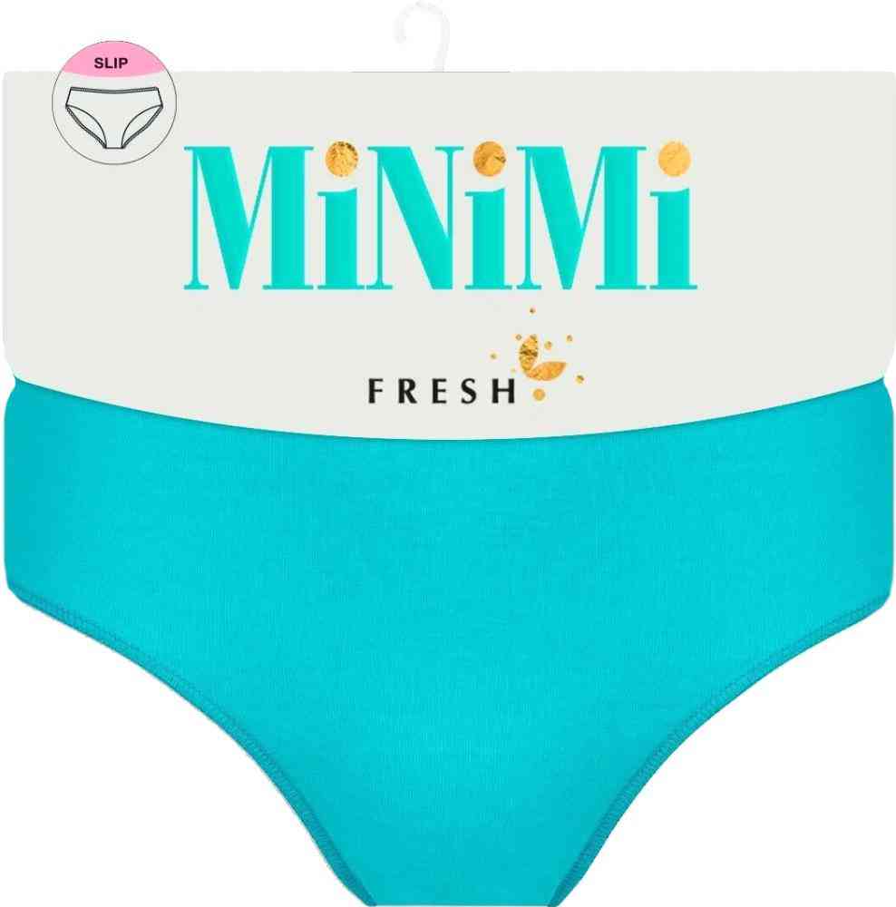 Трусы-слипы женские MiNiMi Fresh MF222 Slip Midi средние цвет: turchese/бирюзовый, 46р-р