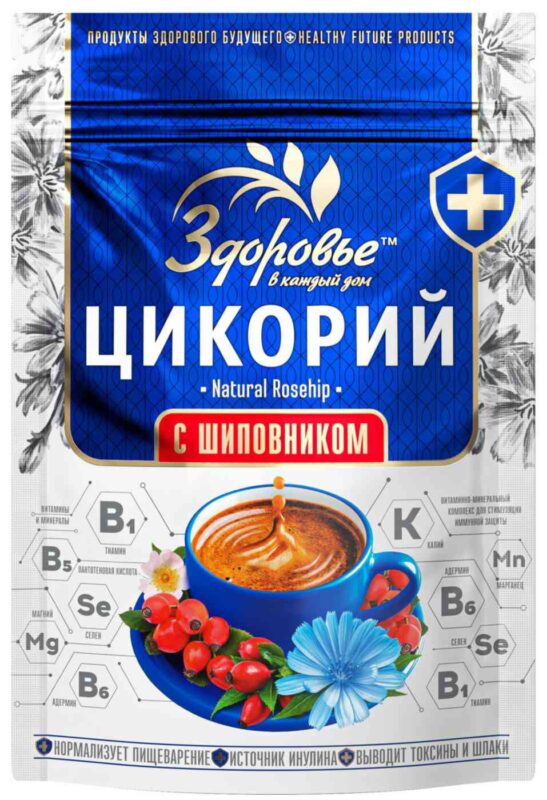 Цикорий гранулированный Здоровье с экстрактом шиповника витаминизированный, 85г