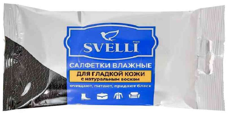 Влажные салфетки для гладкой кожи Svelli с натуральным воском, 15шт
