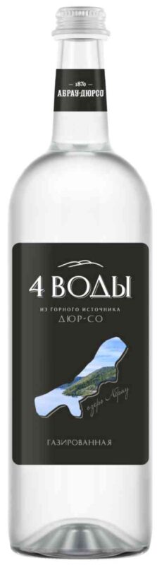 Вода питьевая артезианская Абрау-Дюрсо 4 воды газированная, 0,75л