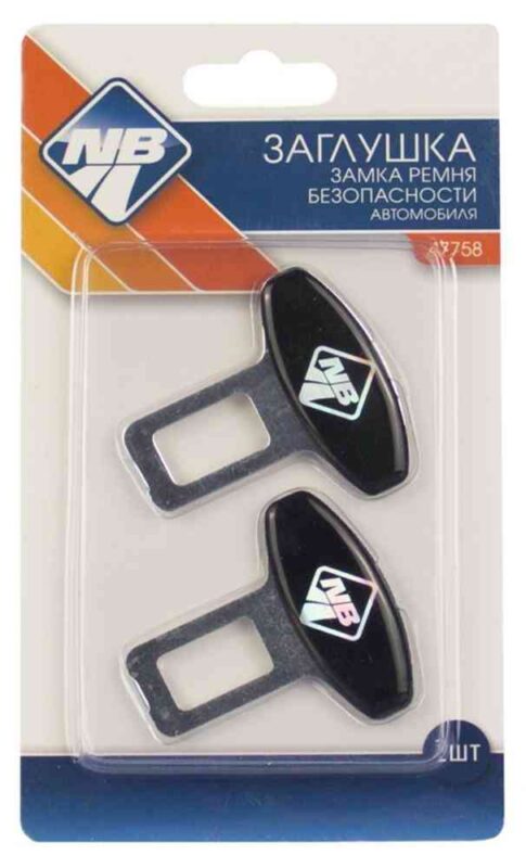 Заглушка   автомобильная Nova Bright замка ремня безопасности, 2шт.