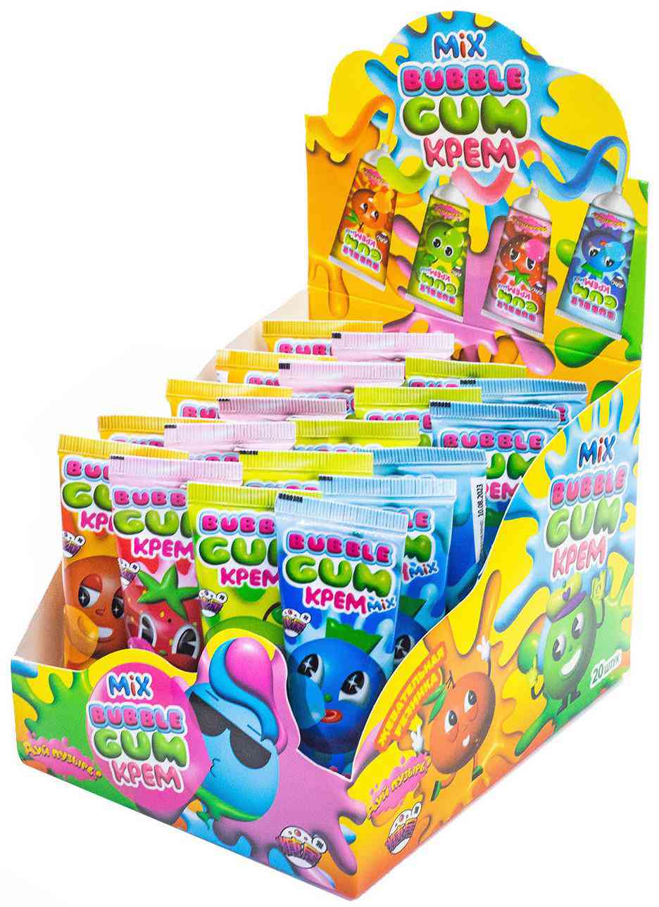Жевательная резинка Дуй пузырь! Bubble gum крем Mix, 22г