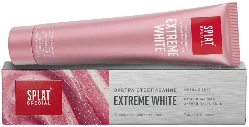 Зубная паста-гель Splat Special Extreme White отбеливающая, 75мл