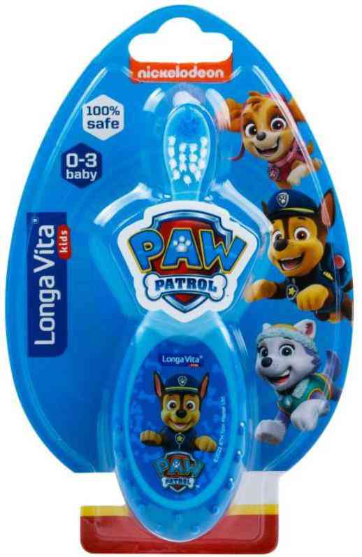 Зубная щетка детская Longa Vita Kids Paw Patrol от 0 до 3 лет, мягкая, в ассортименте